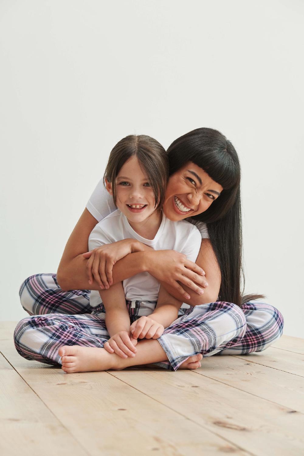 Skinnifit SM083 KIDS' TARTAN LOUNGE PANTS - SF