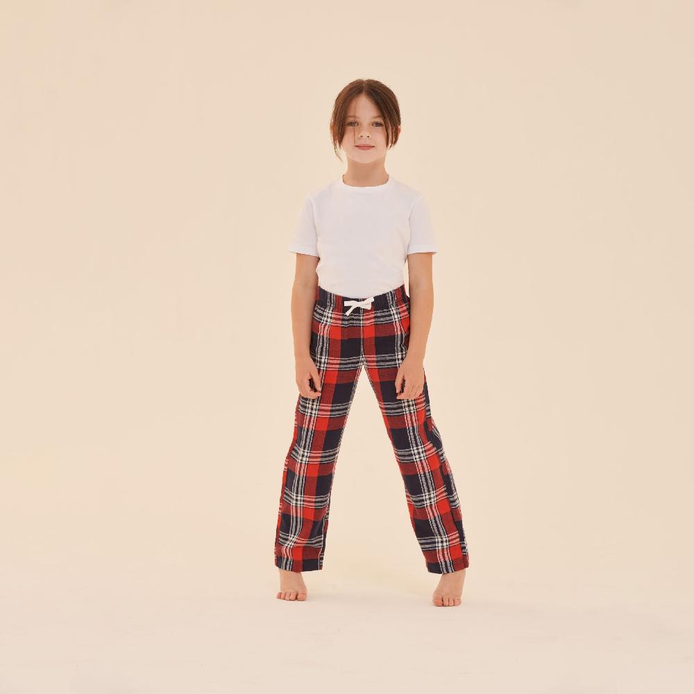 Skinnifit SM083 KIDS' TARTAN LOUNGE PANTS - SF