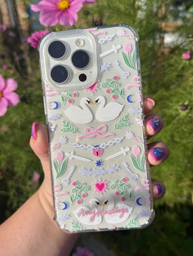 Skinnydip London Amy Hastings X Skinnydip Pretty Swans Shock IPhone Case