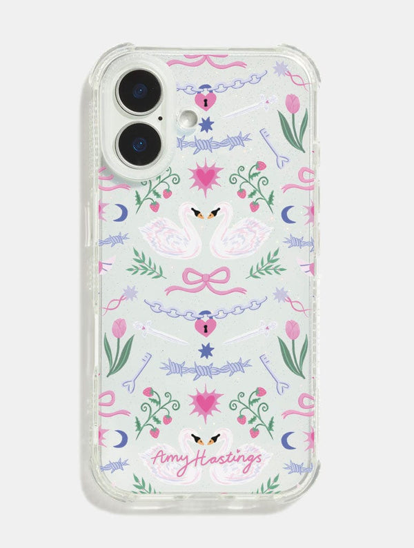 Skinnydip London Amy Hastings x Skinnydip Pretty Swans Shock iPhone Case