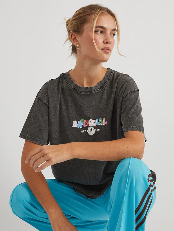 Skinnydip London Antisocial Acid Wash T-Shirt – Skinnydip London