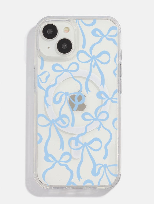 Skinnydip London Baby Blue Bows MagSafe iPhone Case