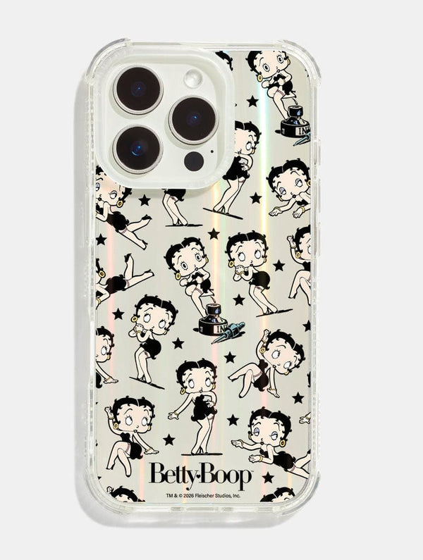 Skinnydip London Betty Boop x Skinnydip Black Stars Shock iPhone Case