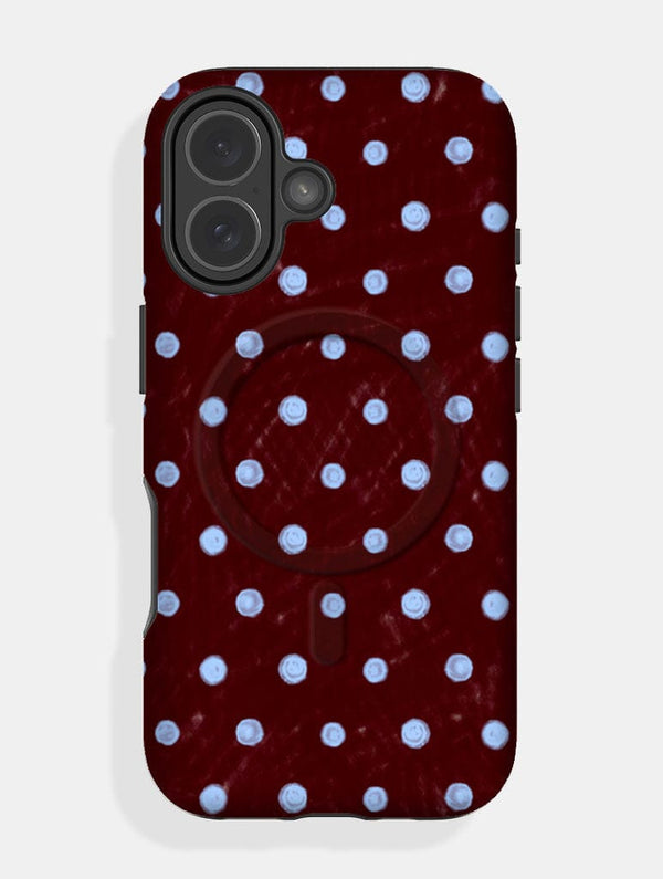 Skinnydip London Blue and Brown Painted Polka Dot MagSafe Ultra Protective iPhone Case – Skinnydip London Skinnydip London Blue and Brown Painted Polka Dot MagSafe Ultra Protective iPhone Case – Skinnydip London