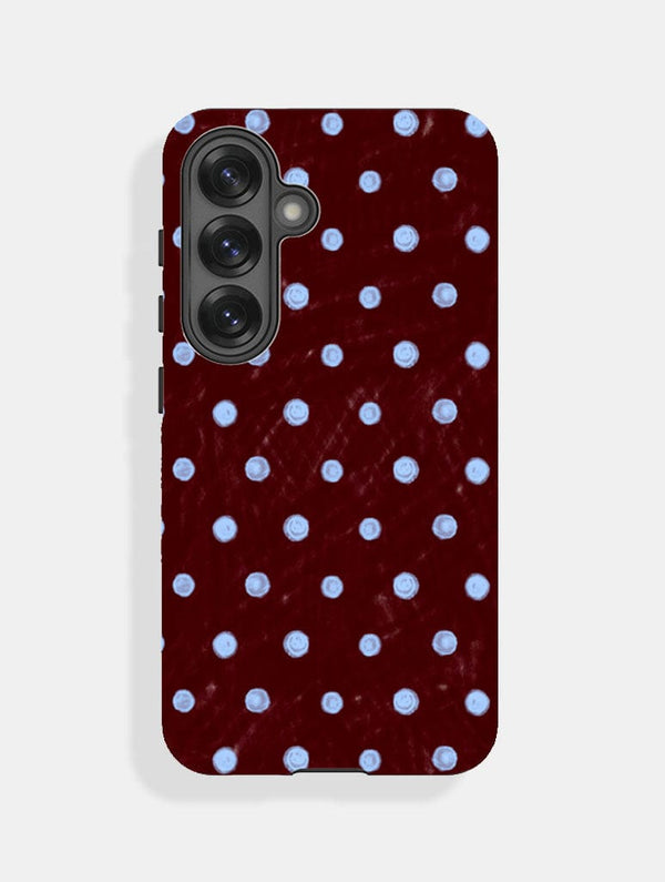 Skinnydip London Blue And Brown Painted Polka Dot Ultra Protective Samsung Case – Skinnydip London