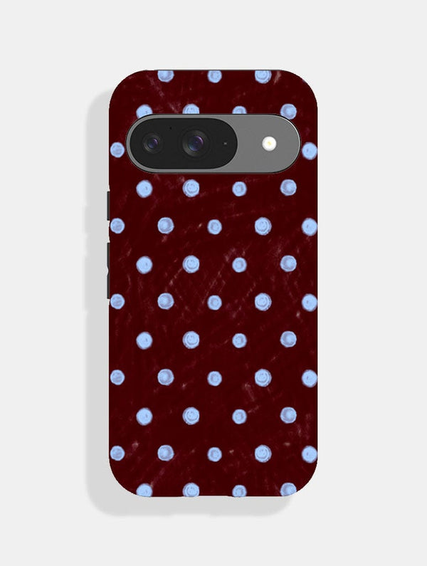 Skinnydip London Blue And Brown Painted Polka Dot Ultra Protective Google Pixel Case – Skinnydip London
