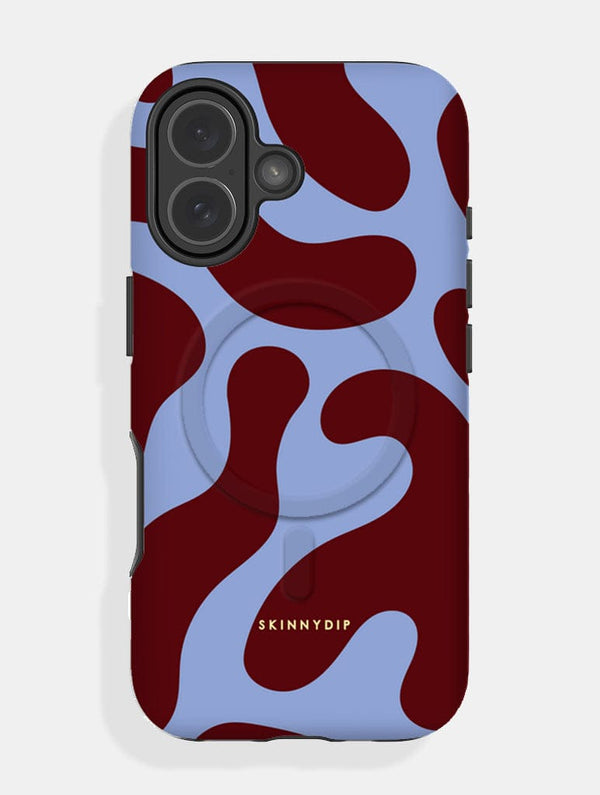 Skinnydip London Blue and Maroon Pattern MagSafe Ultra Protective iPhone Case – Skinnydip London