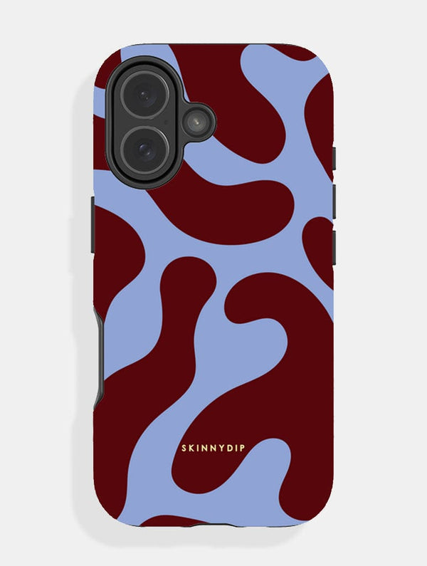 Skinnydip London Blue and Maroon Pattern Ultra Protective iPhone Case – Skinnydip London