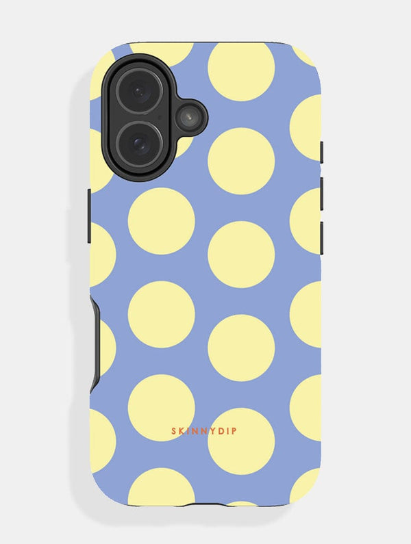 Skinnydip London Blue and Yellow Polka Dots Ultra Protective iPhone Case – Skinnydip London