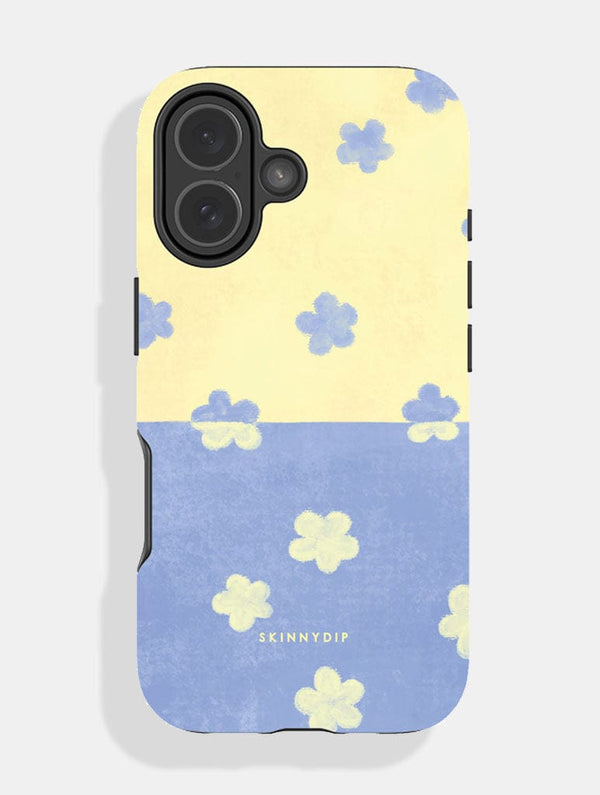 Skinnydip London Blue and Yellow Two Tone Flower Ultra Protective iPhone Case – Skinnydip London