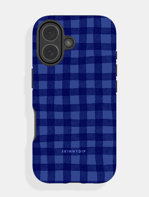 Skinnydip London Blue Gingham Ultra Protective iPhone Case – Skinnydip London