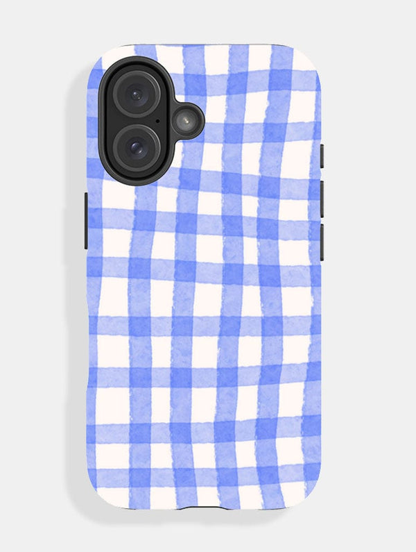 Skinnydip London Blue Gingham Ultra Protective iPhone Case