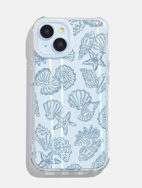 Skinnydip London Blue Outline Sea Shells Shock IPhone Case