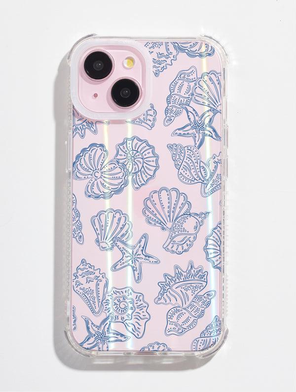 Skinnydip London Blue Outline Sea Shells Shock IPhone Case