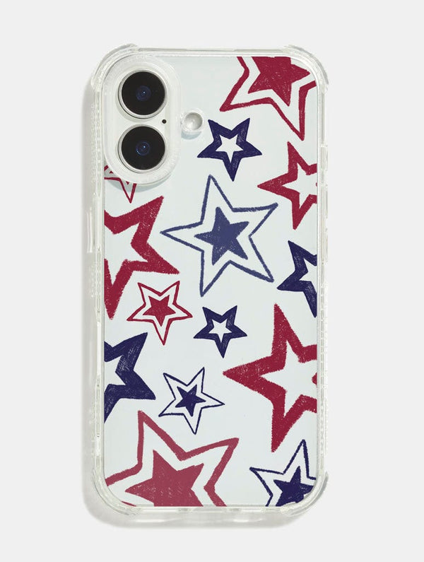Skinnydip London Blue & Red Stars Shock iPhone Case – Skinnydip London