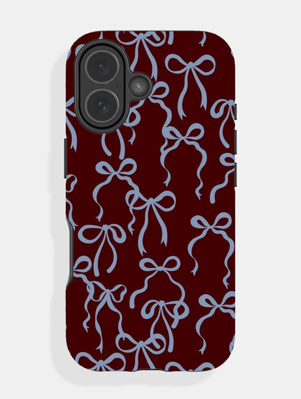 Skinnydip London Brown And Blue Bows Ultra Protective iPhone Case – Skinnydip London