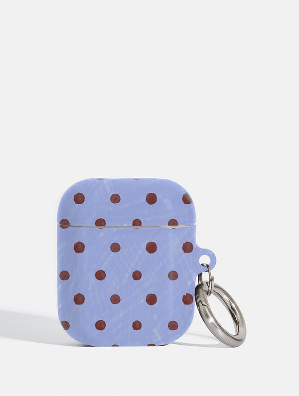 Skinnydip London Brown and Blue Painted Polka Dot AirPods Case – Skinnydip London