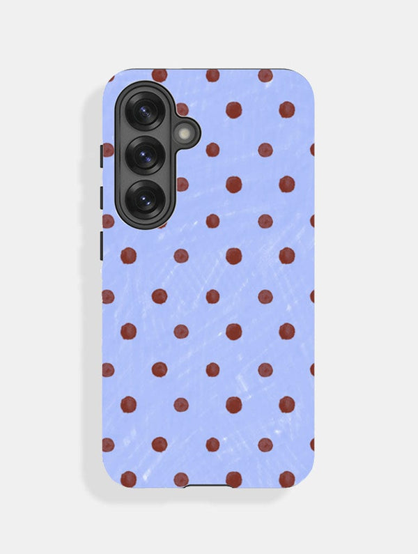 Skinnydip London Brown and Blue Painted Polka Dot Ultra Protective Samsung Galaxy Case – Skinnydip London