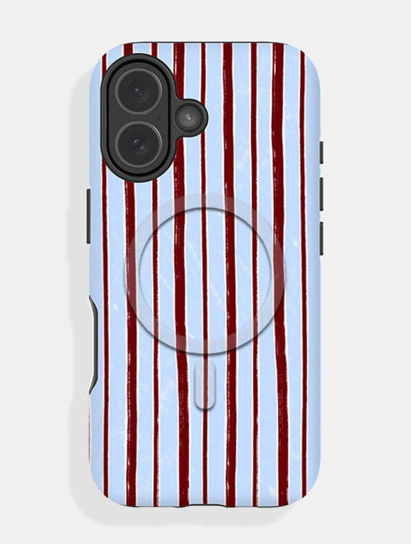 Skinnydip London Brown and Blue Sketchy Stripes Magsafe Ultra Protective Case