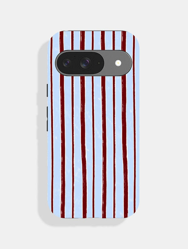 Skinnydip London Brown And Blue Sketchy Stripes Ultra Protective Google Pixel Case