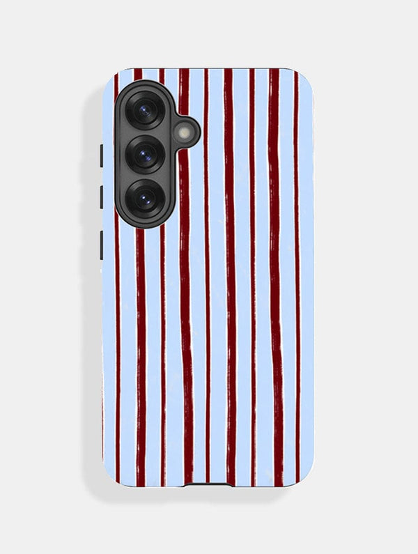 Skinnydip London Brown And Blue Sketchy Stripes Ultra Protective Samsung Case
