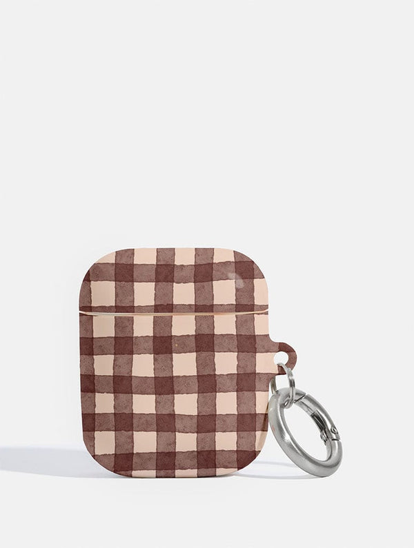 Skinnydip London Brown Gingham AirPods Case – Skinnydip London