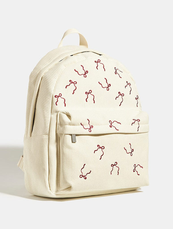 Skinnydip London Burgundy Bow Embroidered Backpack – Skinnydip London