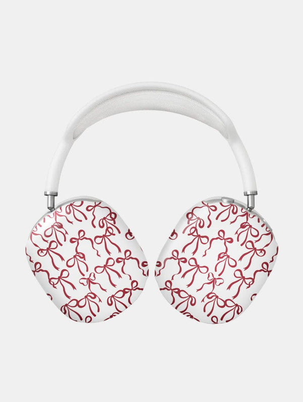Skinnydip London Burgundy Bows AirPods Max Case in Gloss