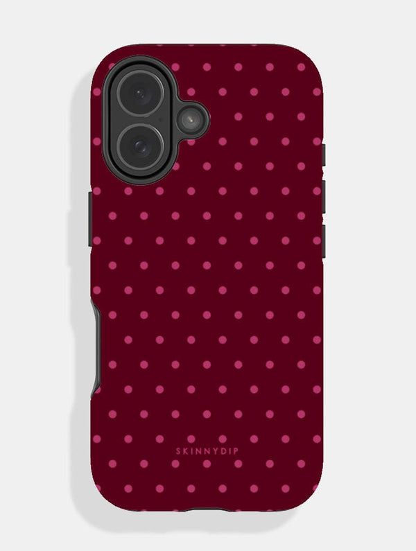 Skinnydip London Burgundy Mini Dots Ultra Protective iPhone Case – Skinnydip London