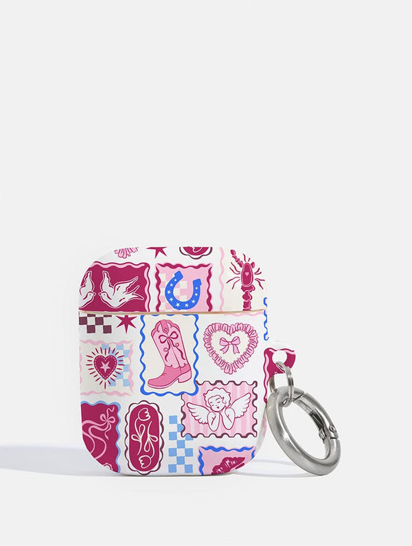 Skinnydip London Burgundy Patchwork AirPods Case – Skinnydip London