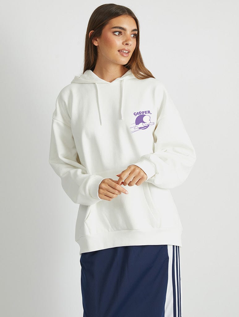 Skinnydip London Casper X Skinnydip Casper The Friendly Ghost Hoodie In White