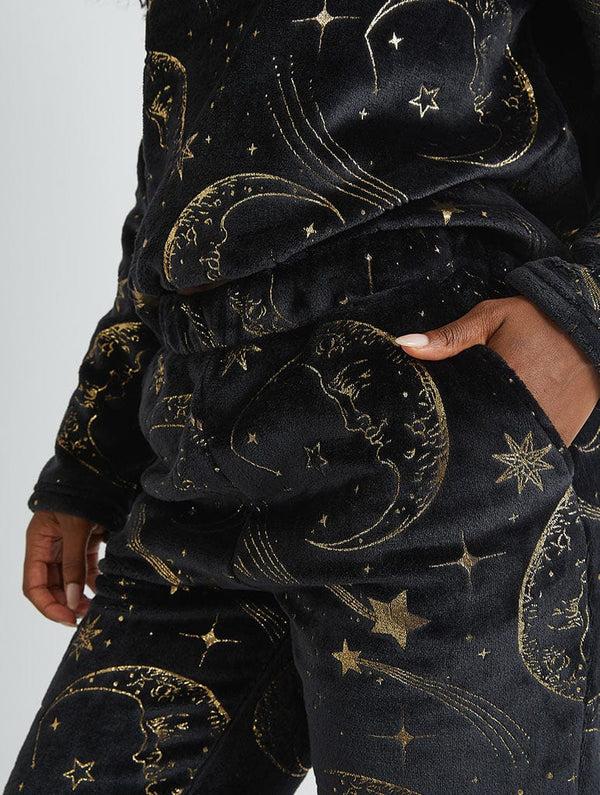 Skinnydip London Celestial Gold Twosie Fleece Pyjama Set – Skinnydip London