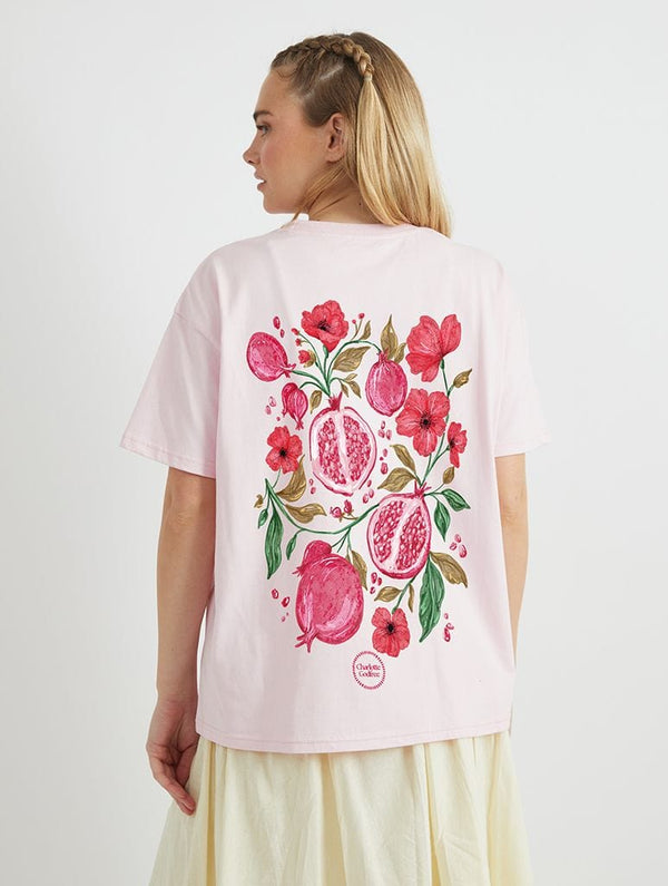 Skinnydip London Charlotte Godfree x Skinnydip Pomegranates & Poppies T-Shirt – Skinnydip London