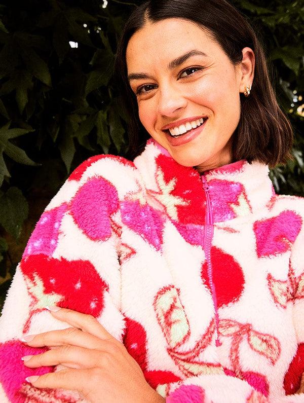 Skinnydip London Cherry And Strawberry Longline Fleece – Skinnydip London