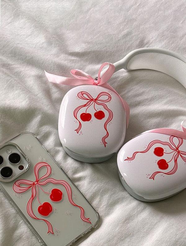 Skinnydip London Cherry Bow AirPods Max Case In Gloss| Shop AirPods Max Cases