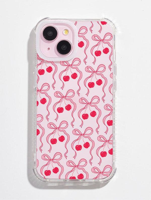Skinnydip London Cherry Ribbon Bow Repeat Shock iPhone Case