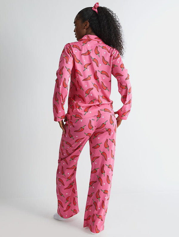 Skinnydip London Chilli Sparkle Pyjama Set In Pink – Skinnydip London