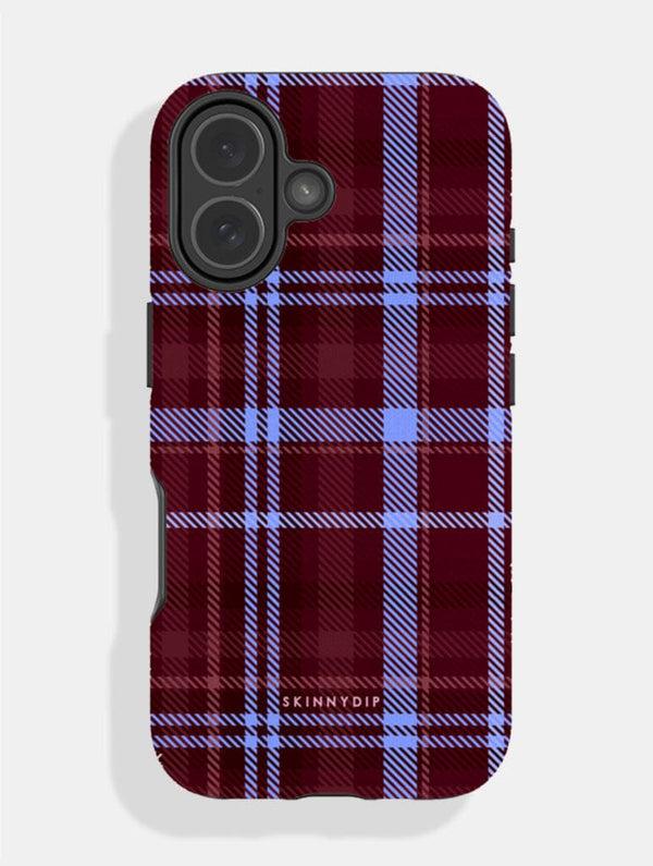 Skinnydip London Chocolate and Blue Tartan Ultra Protective iPhone Case – Skinnydip London