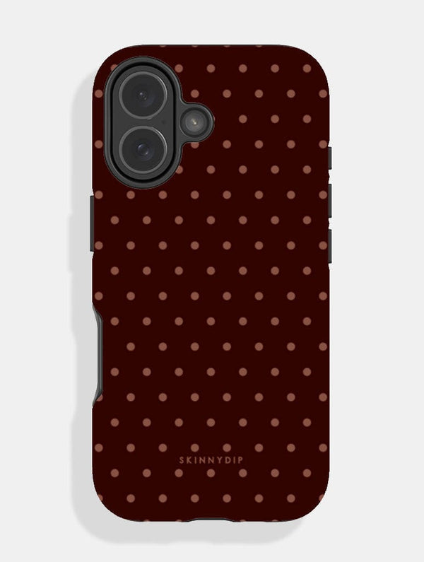 Skinnydip London Chocolate Brown Mini Dots Ultra Protective iPhone Case – Skinnydip London