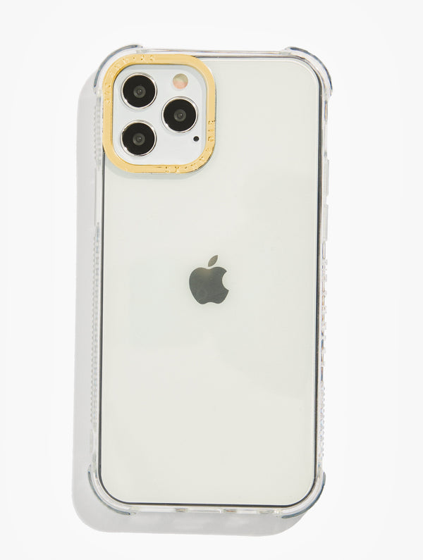 Skinnydip London Clear Shock iPhone Case With Gold Camera Hole – Skinnydip London
