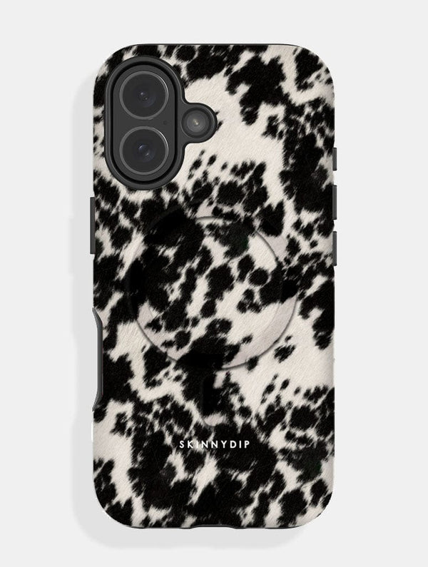 Skinnydip London Cow Print Black and White MagSafe Ultra Protective iPhone Case – Skinnydip London