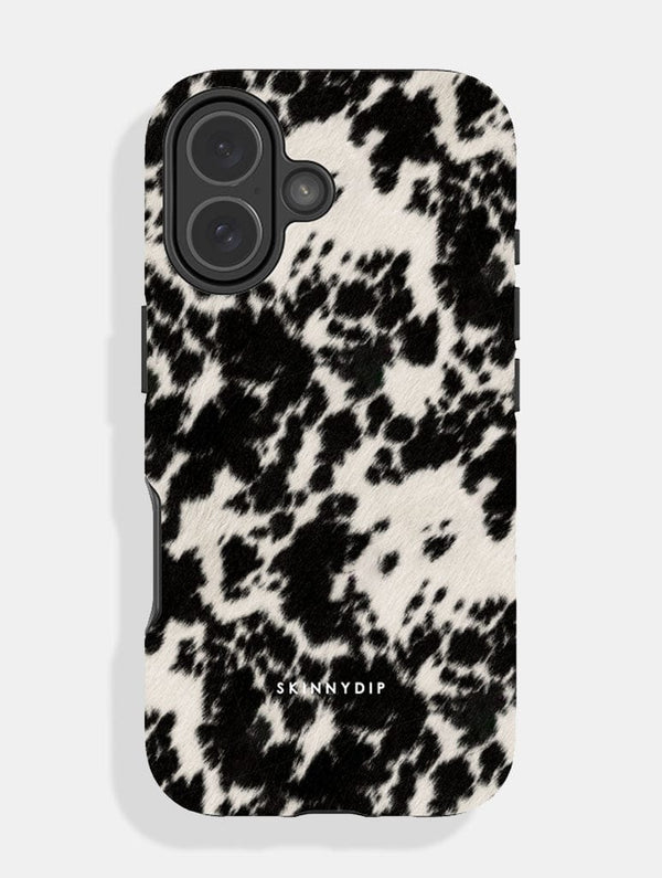 Skinnydip London Cow Print Black and White Ultra Protective iPhone Case – Skinnydip London