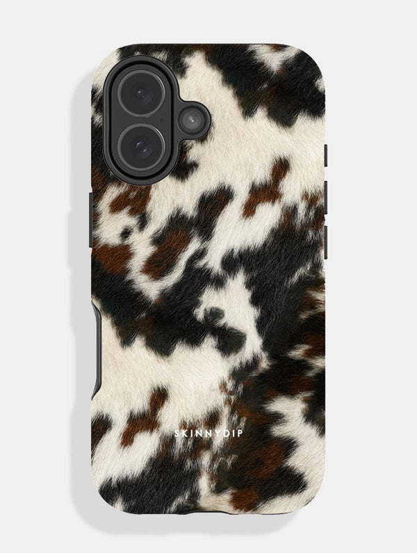 Skinnydip London Cow Print Brown and Black Ultra Protective iPhone Case – Skinnydip London