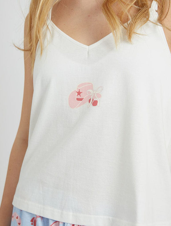 Skinnydip London Cowboy Coquette Cami & Trouser Pyjama Set