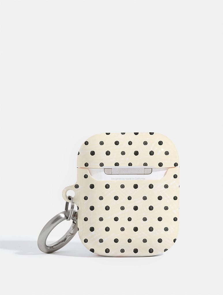 Skinnydip London Cream And Black Painted Polka Dot Airpods Case – Skinnydip London