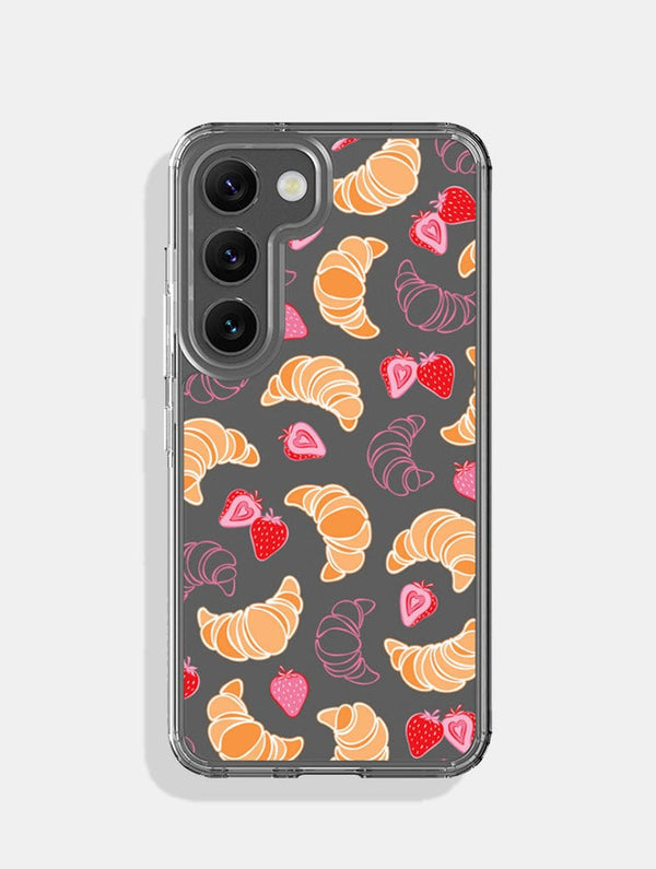 Skinnydip London Croissants & Strawberries Android Case