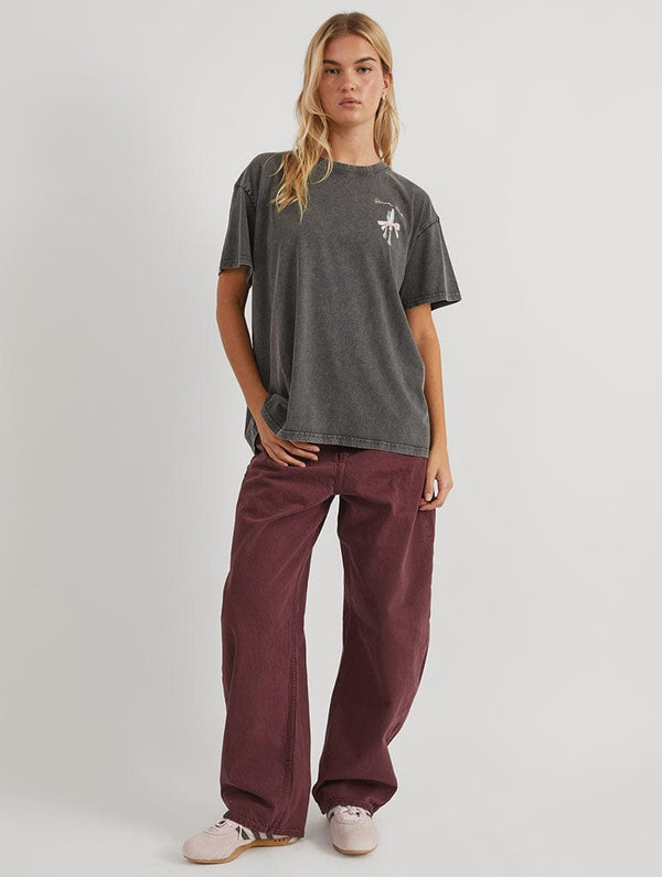 Skinnydip London Dinner Date T-Shirt In Acid Wash – Skinnydip London