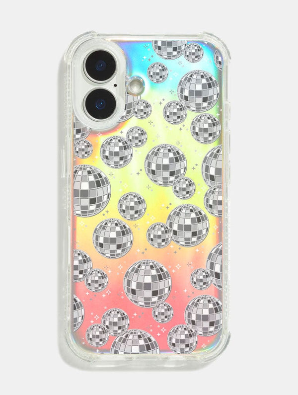 Skinnydip London Disco Ball Repeat Holo Foil Shock iPhone Case
