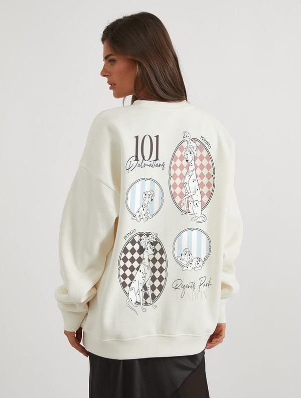 Skinnydip London Disney 101 Dalmatians Heritage Sweatshirt In White