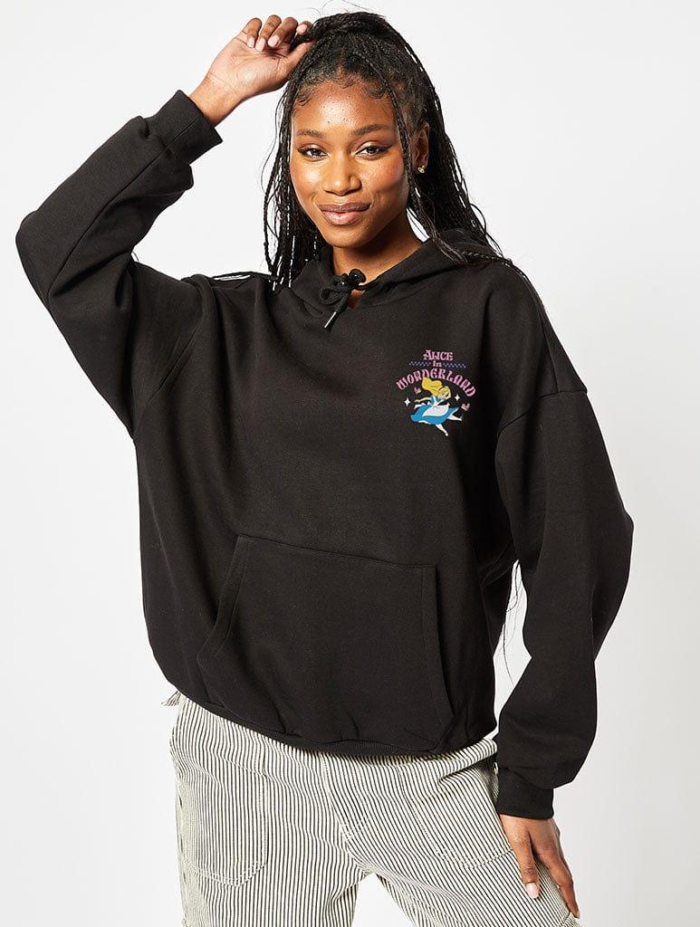 Skinnydip London Disney Alice In Wonderland Black Hoodie